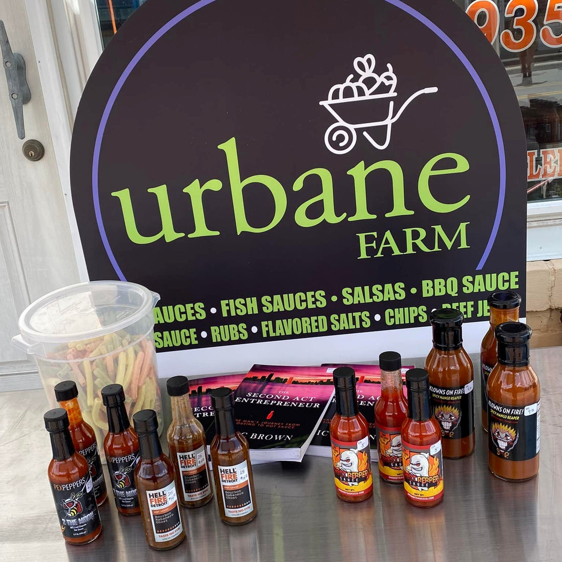 Urbane Farm Hot Sauce Tasting at The Depot