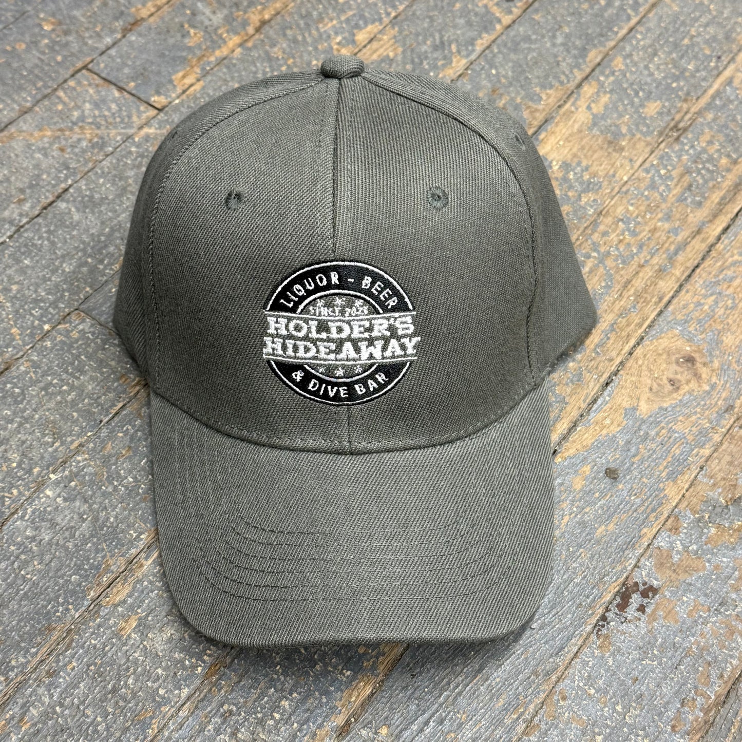 Holders Hideaway Embroidered Ball Cap Grey