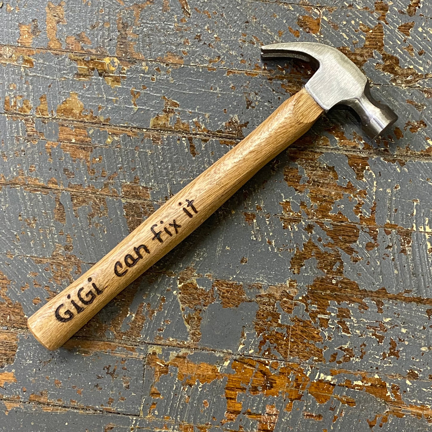 Hand Engraved Wood Handle Hammer Gigi Can Fix It