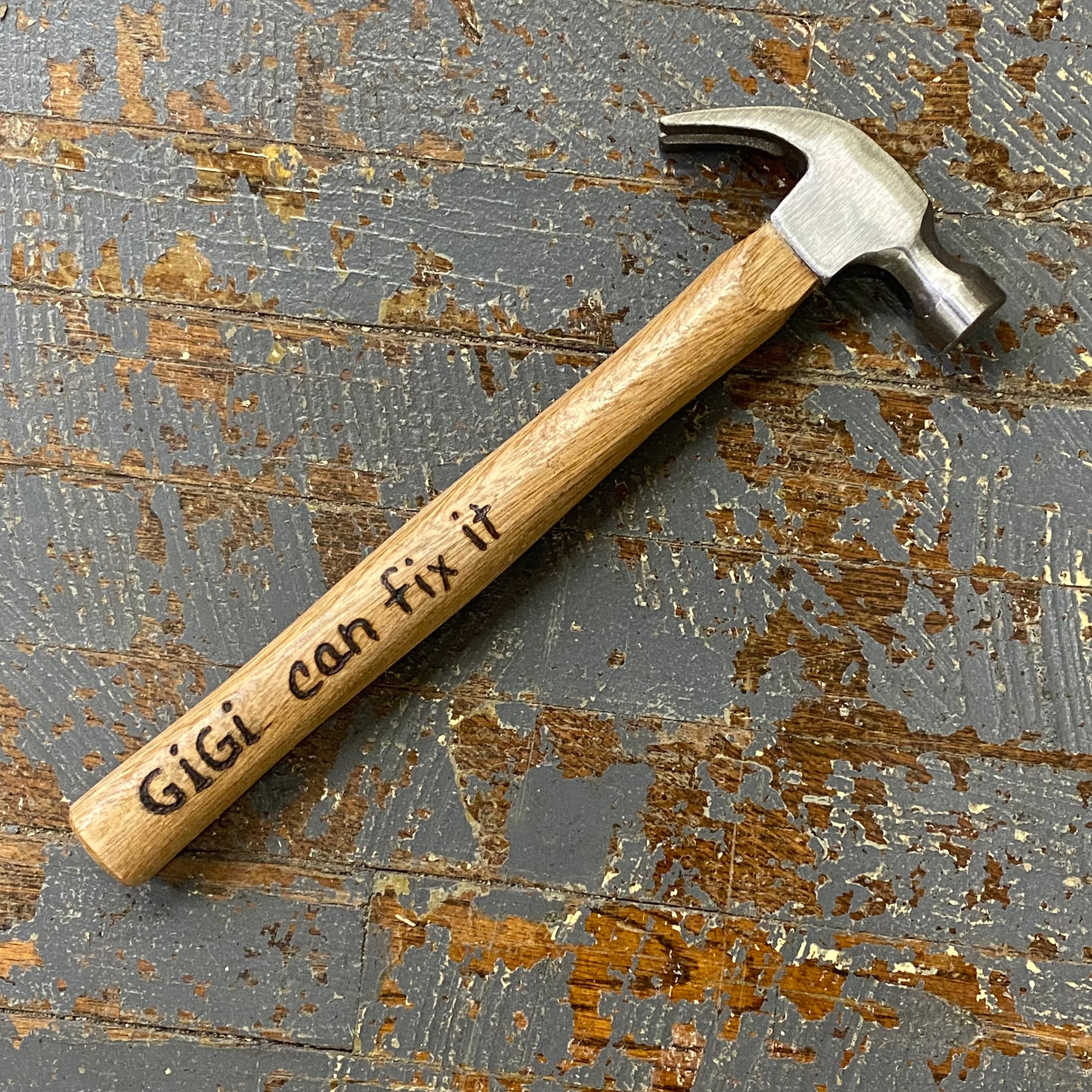 Hand Engraved Wood Handle Hammer Gigi Can Fix It