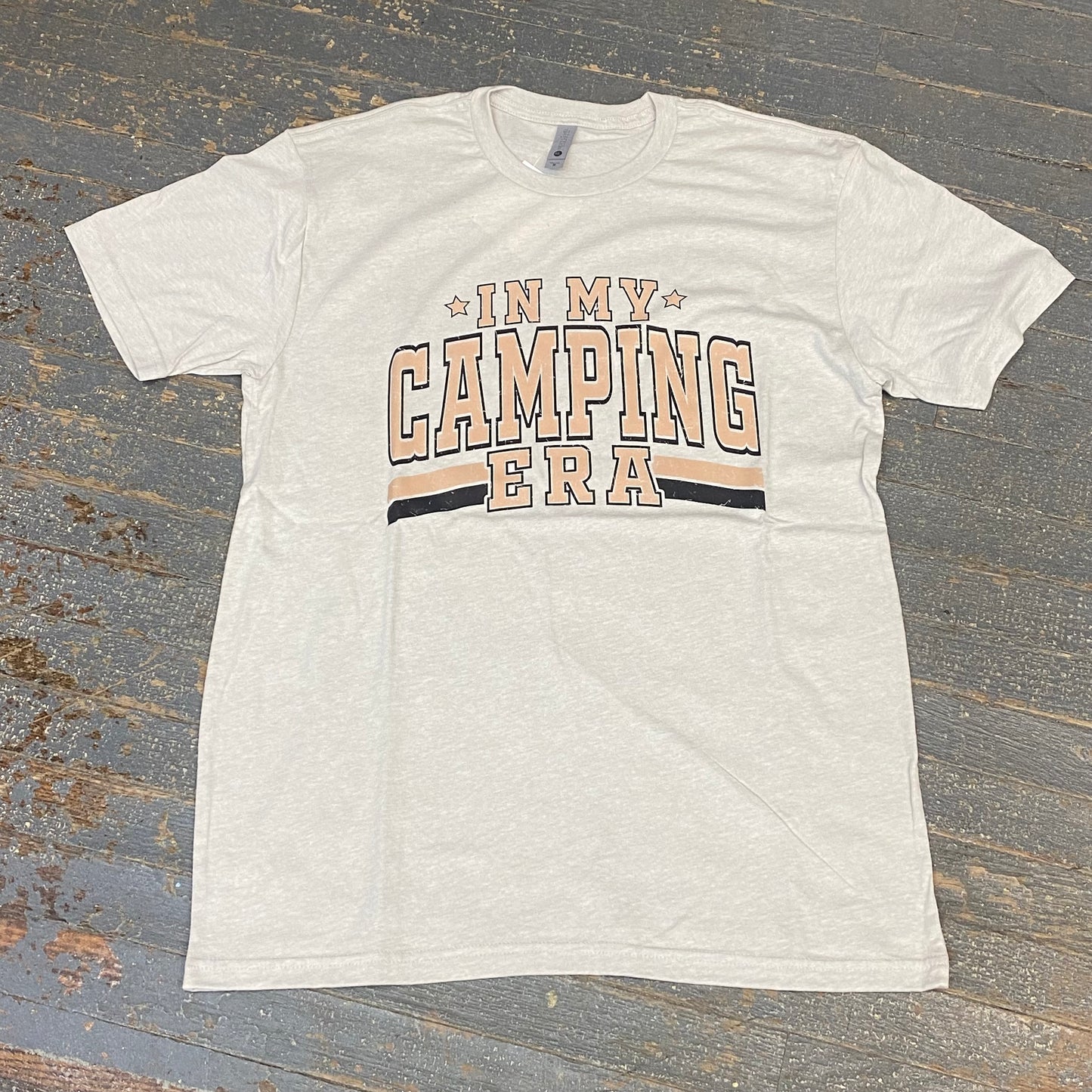 In My Camping Era Short Sleeve T-Shirt Oatmeal Graphic Designer Tee