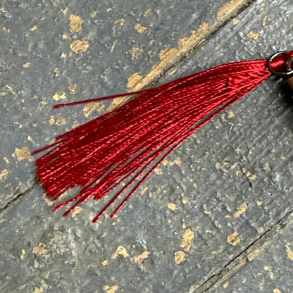 Mustard Seed Faith Tassel Bookmark Floral Cross Red