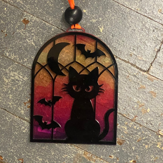 Halloween Black Cat Acrylic Engraved Ornament