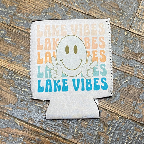 Can Hugger Coozie Drink Holder Peace Lake Vibes