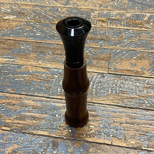 Handmade Duck Call Black Walnut Wood Black Insert