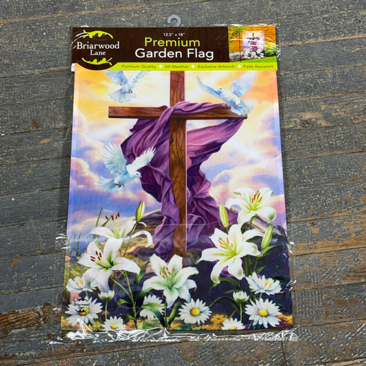 Sunrise Easter Cross Holiday Garden Flag