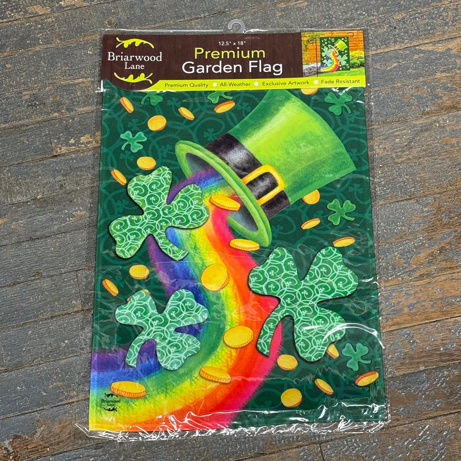 St Patricks Luck Holiday Garden Flag