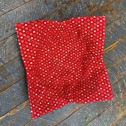 Handmade Fabric Cloth Microwave Bowl Coozie Hot Cold Pad Holder Hearts