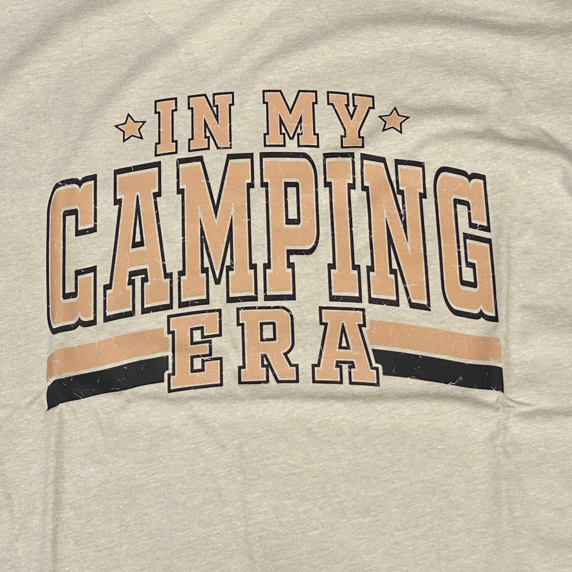 In My Camping Era Short Sleeve T-Shirt Oatmeal Graphic Designer Tee