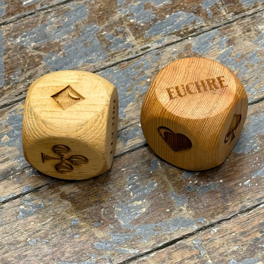 Euchre Board Card Game Dice Block Trump Scoreboard