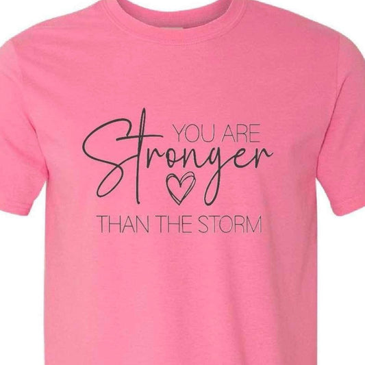 Stronger Than Storm Graphic Designer Short Sleeve T-Shirt