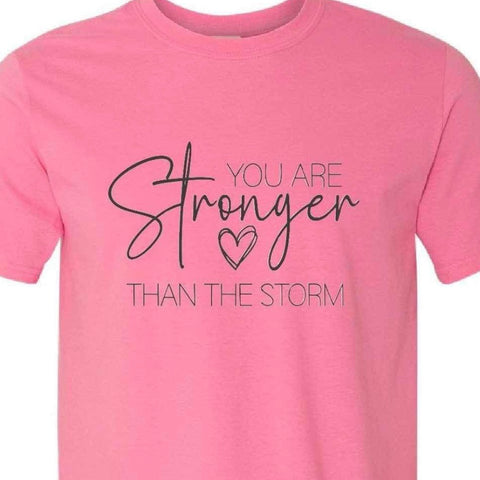Stronger Than Storm Graphic Designer Short Sleeve T-Shirt