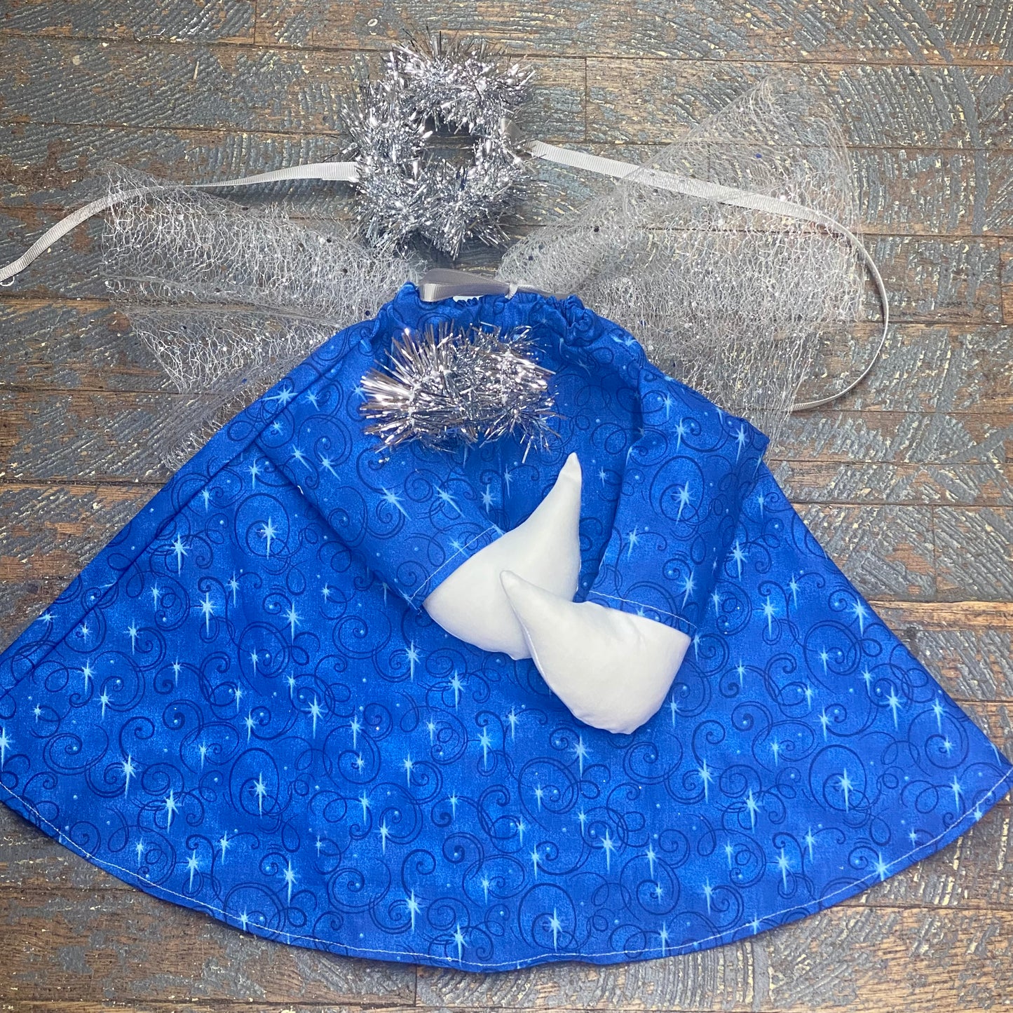 Goose Clothes Complete Holiday Goose Outfit Angel Dress and Hat Costume Blue