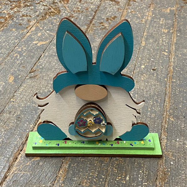 Easter Bunny Rabbit Gnome Laser Cut Dimensional Holiday Ornament Sign