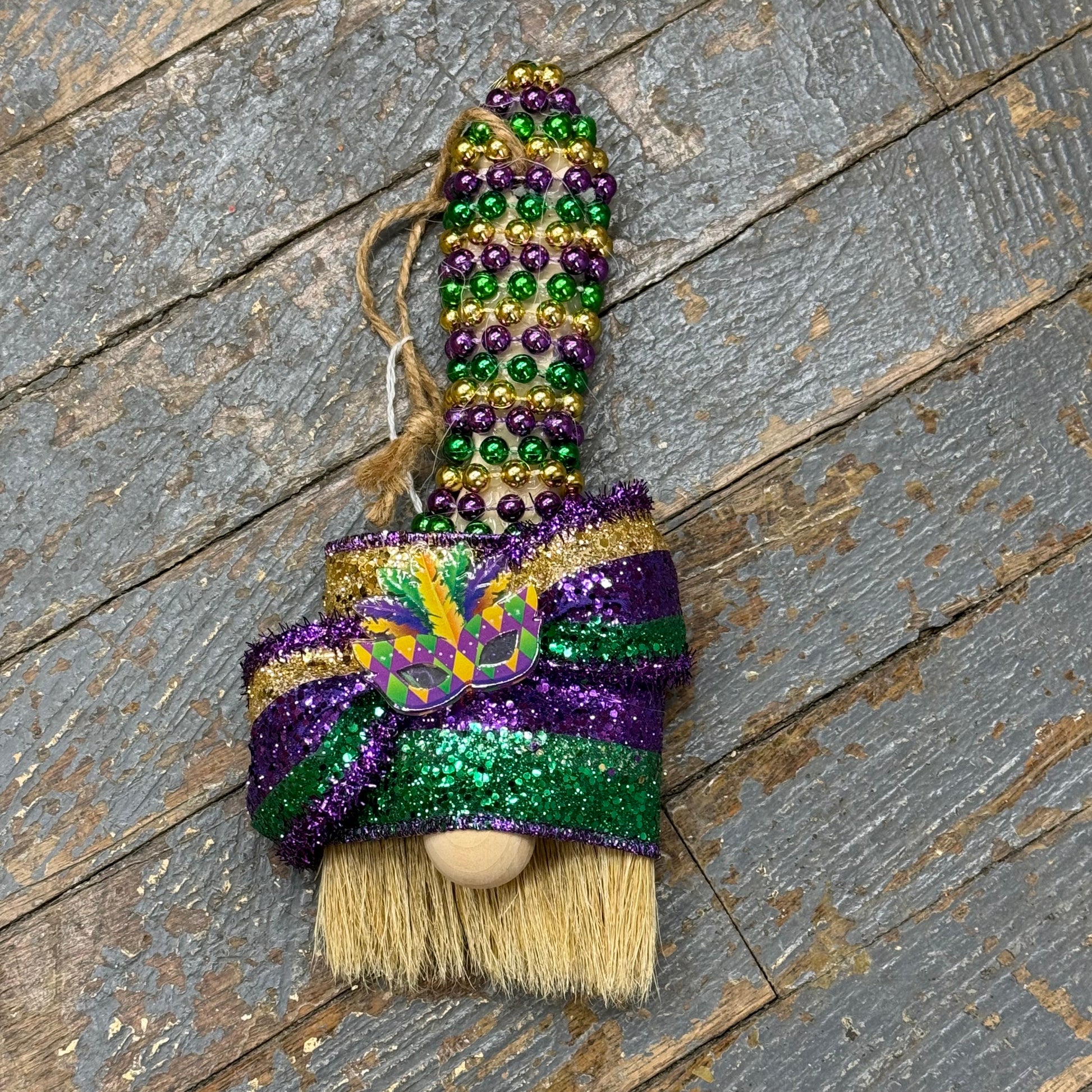 Crafty Paintbrush Gnome Holiday Mardi Gras Mask