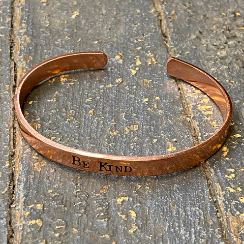 Be Kind of a Bitch Bronze Plated Custom Stamped Bracelet