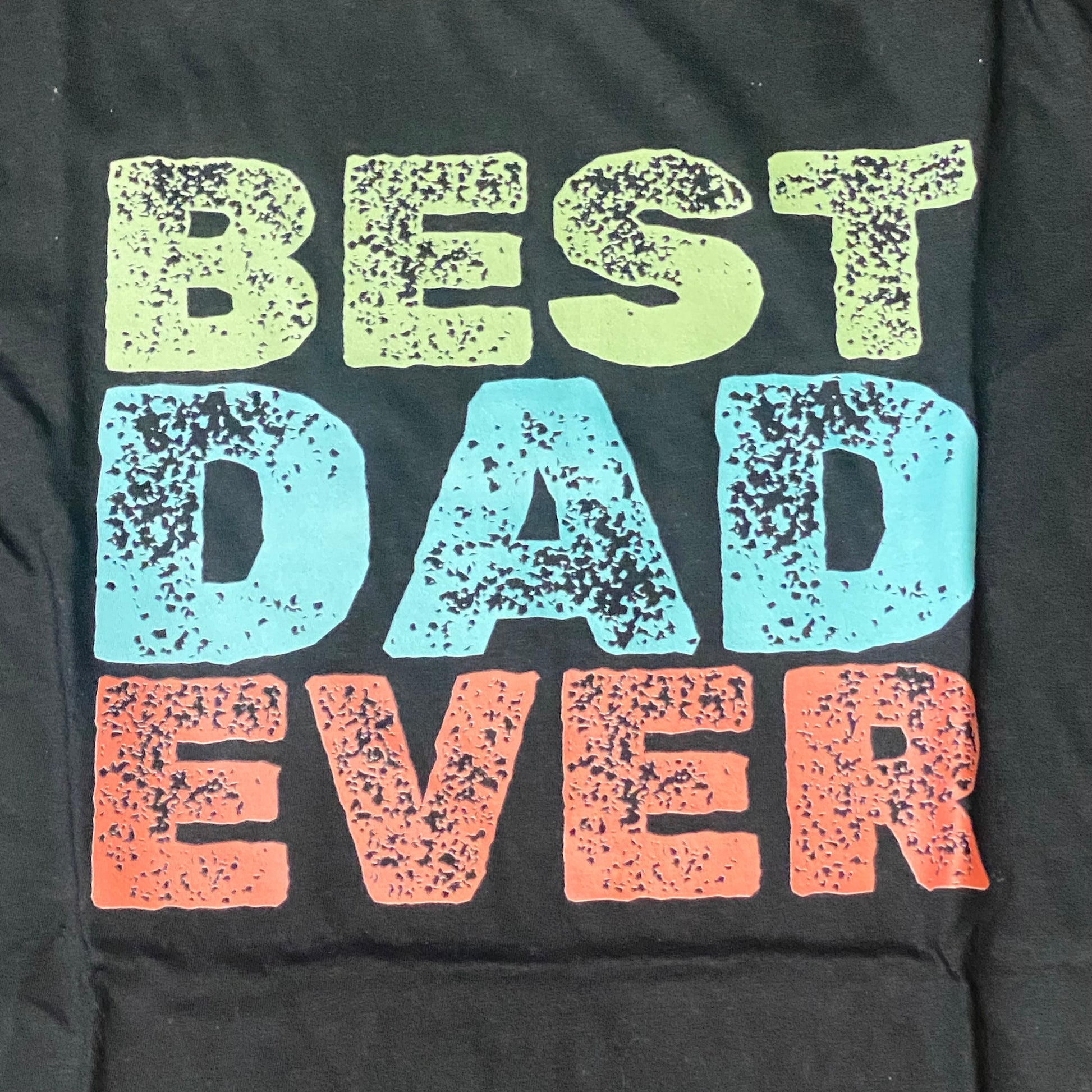 Best Dad Ever Short Sleeve T-Shirt Black Graphic Designer Tee