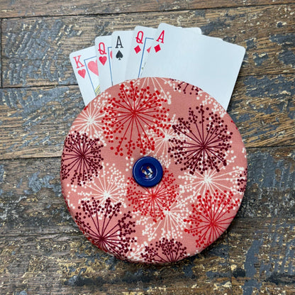 Card Game Playing Hand Card Holder Red