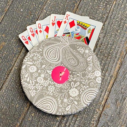 Card Game Playing Hand Card Holder White Grey
