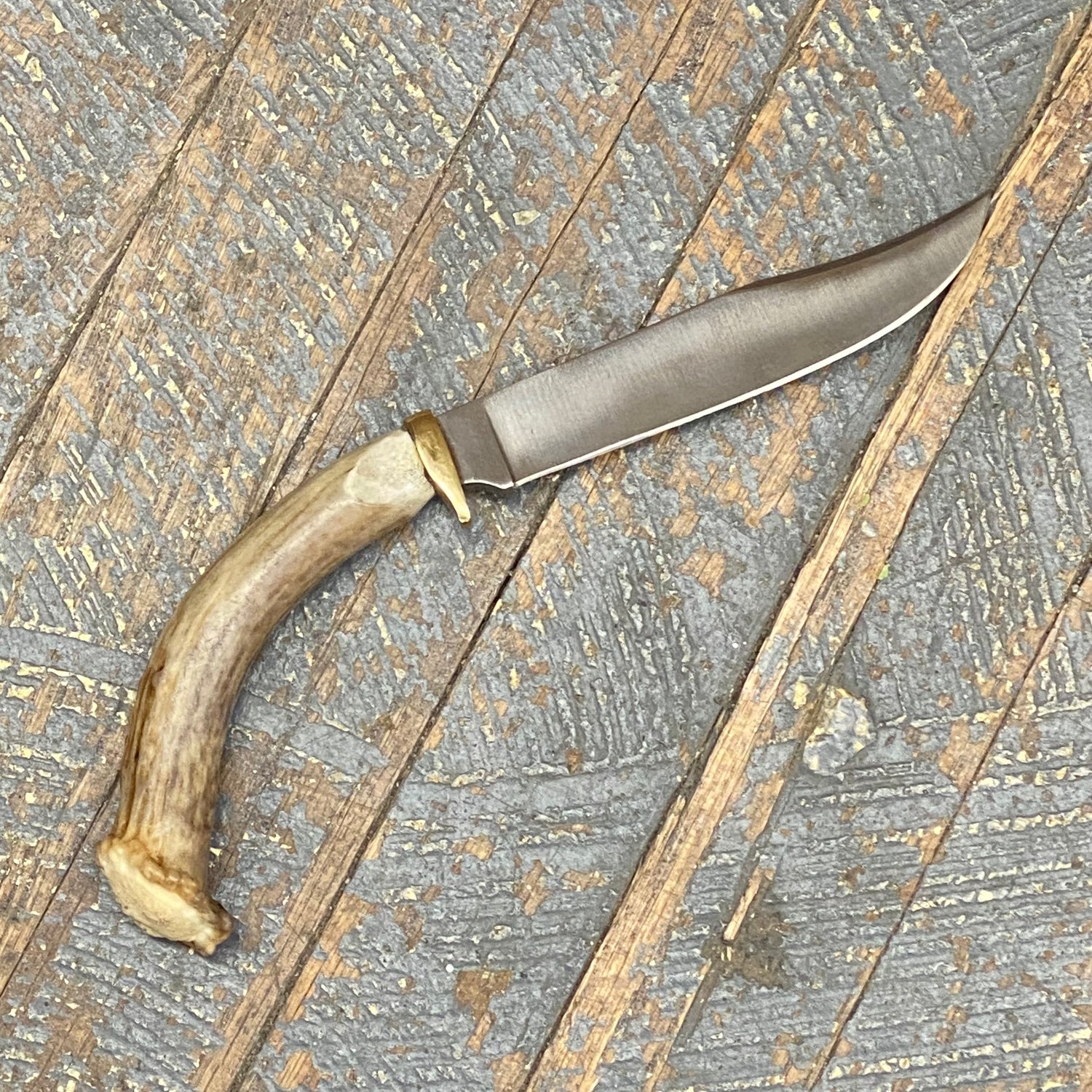 Custom Handmade Whitetail Deer Antler Handle Stag Knife Blade #21