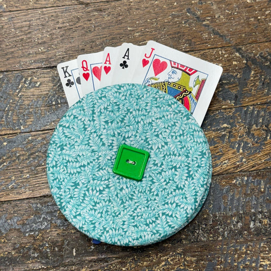 Card Game Playing Hand Card Holder Aqua Teal Blue