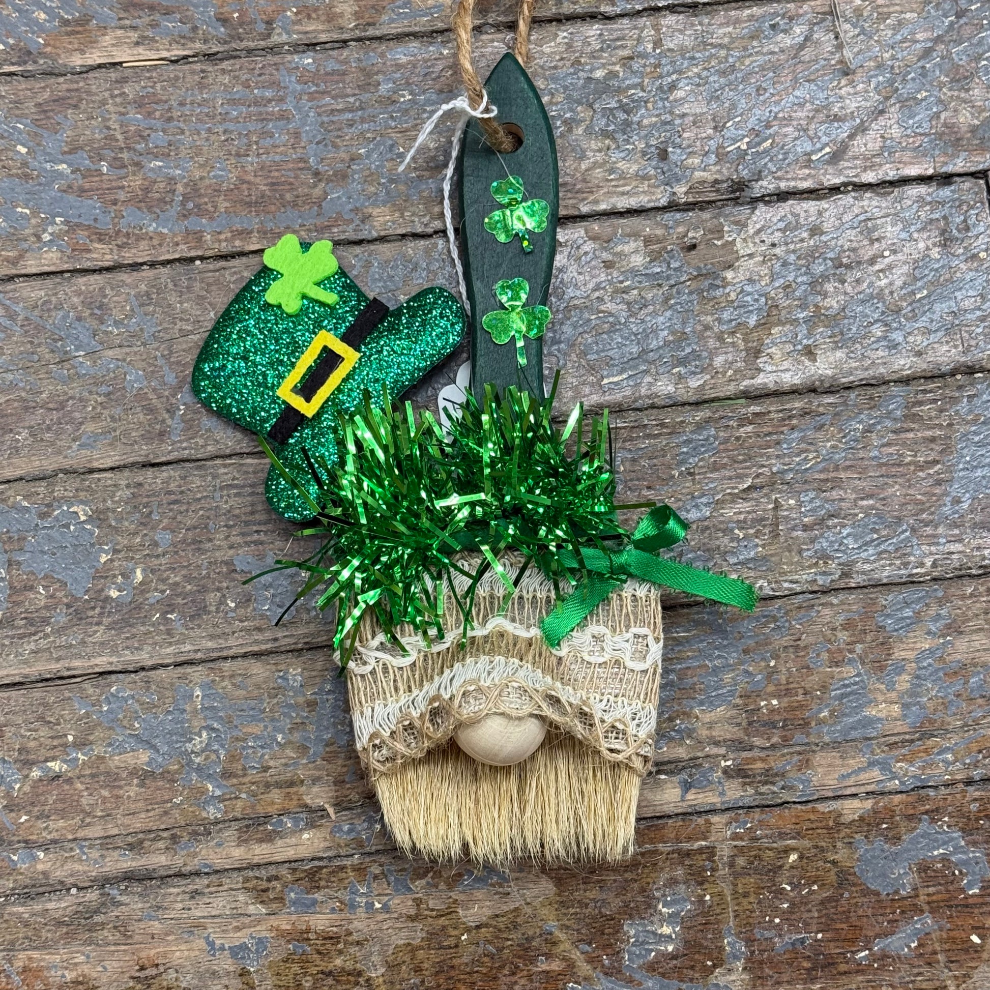 Crafty Paintbrush Gnome Holiday St Patricks Day Leprechaun