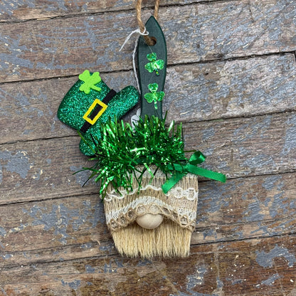 Crafty Paintbrush Gnome Holiday St Patricks Day Leprechaun