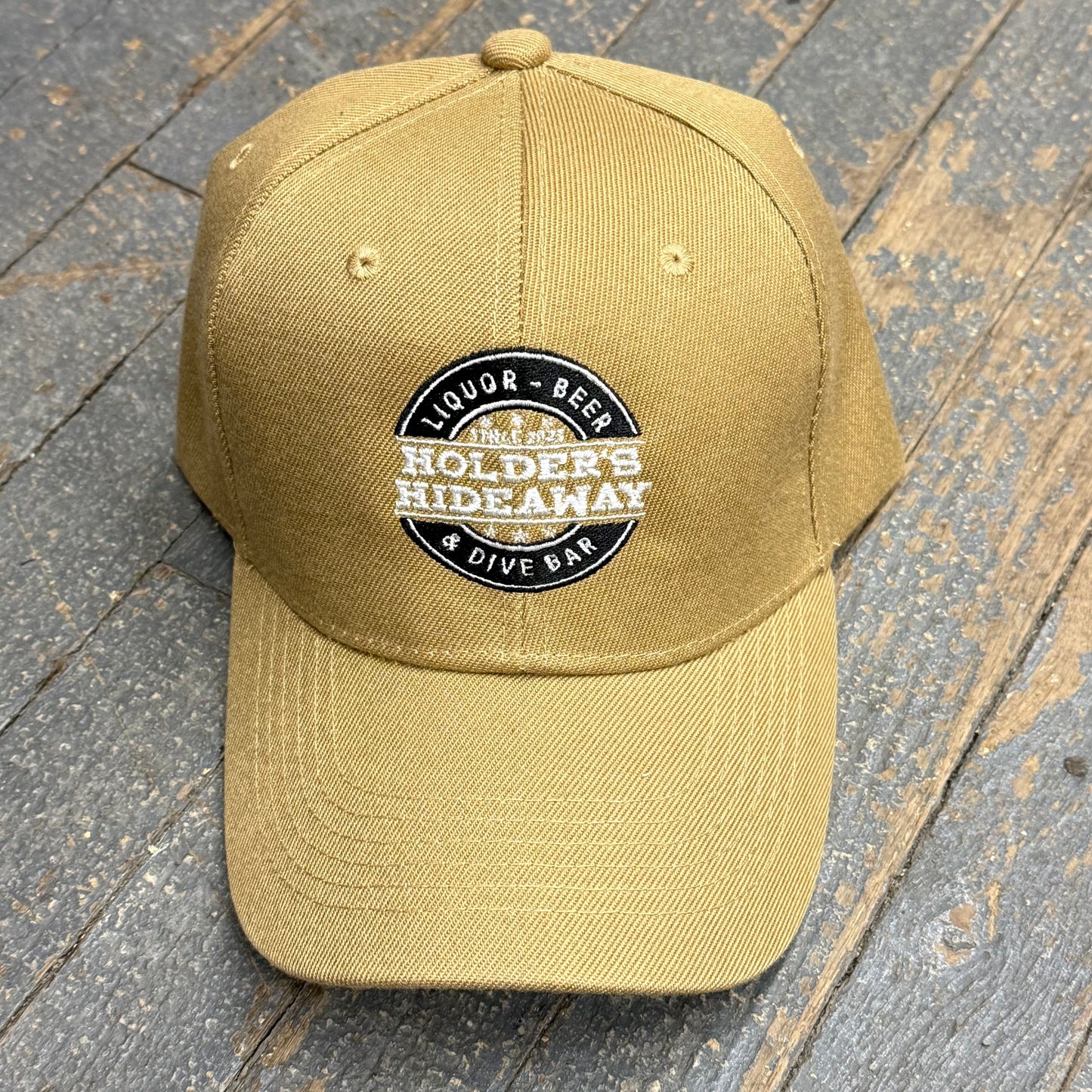 Holders Hideaway Embroidered Ball Cap Khaki Tan