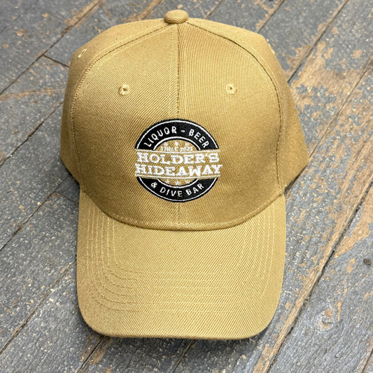 Holders Hideaway Embroidered Ball Cap Khaki Tan