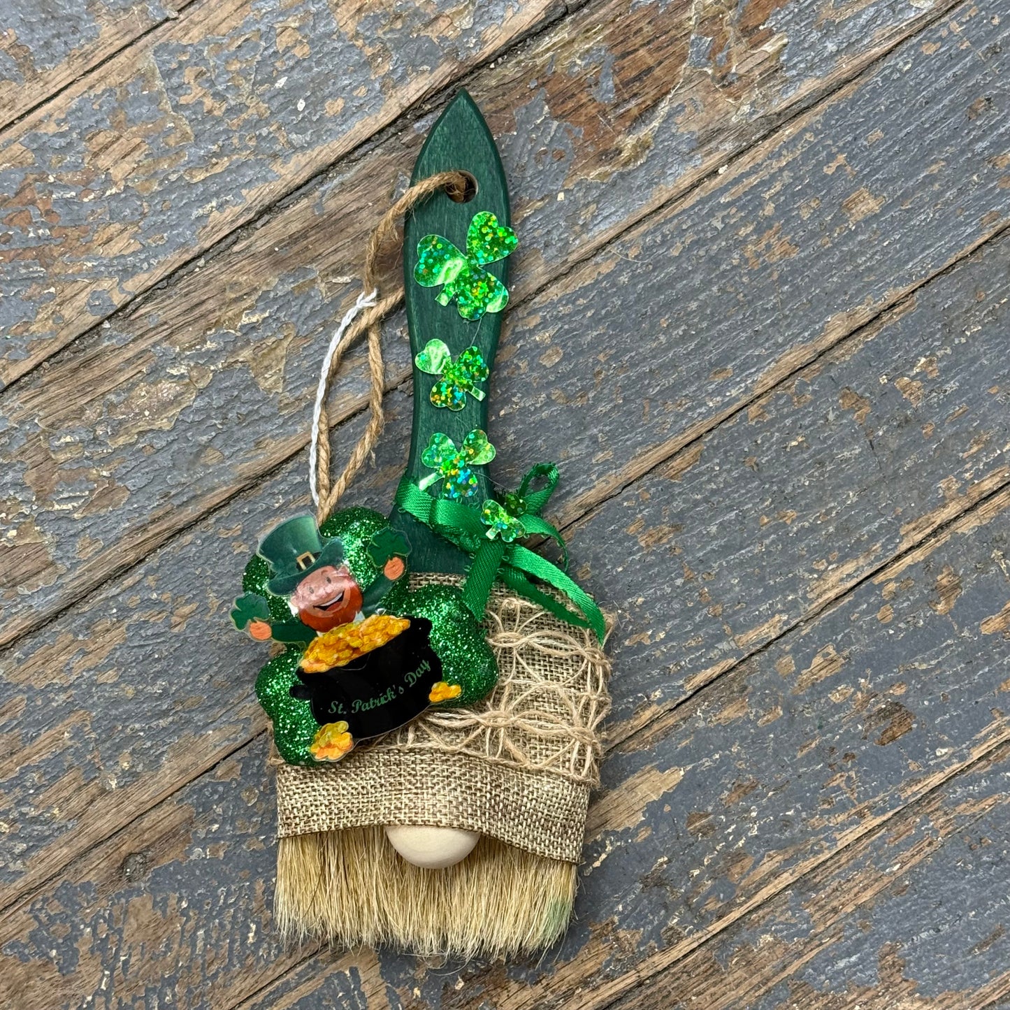 Crafty Paintbrush Gnome Holiday St Patricks Day Leprechaun