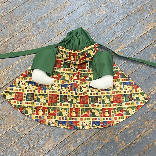 Goose Clothes Complete Holiday Goose Outfit Winter Golden Christmas Dress and Hat