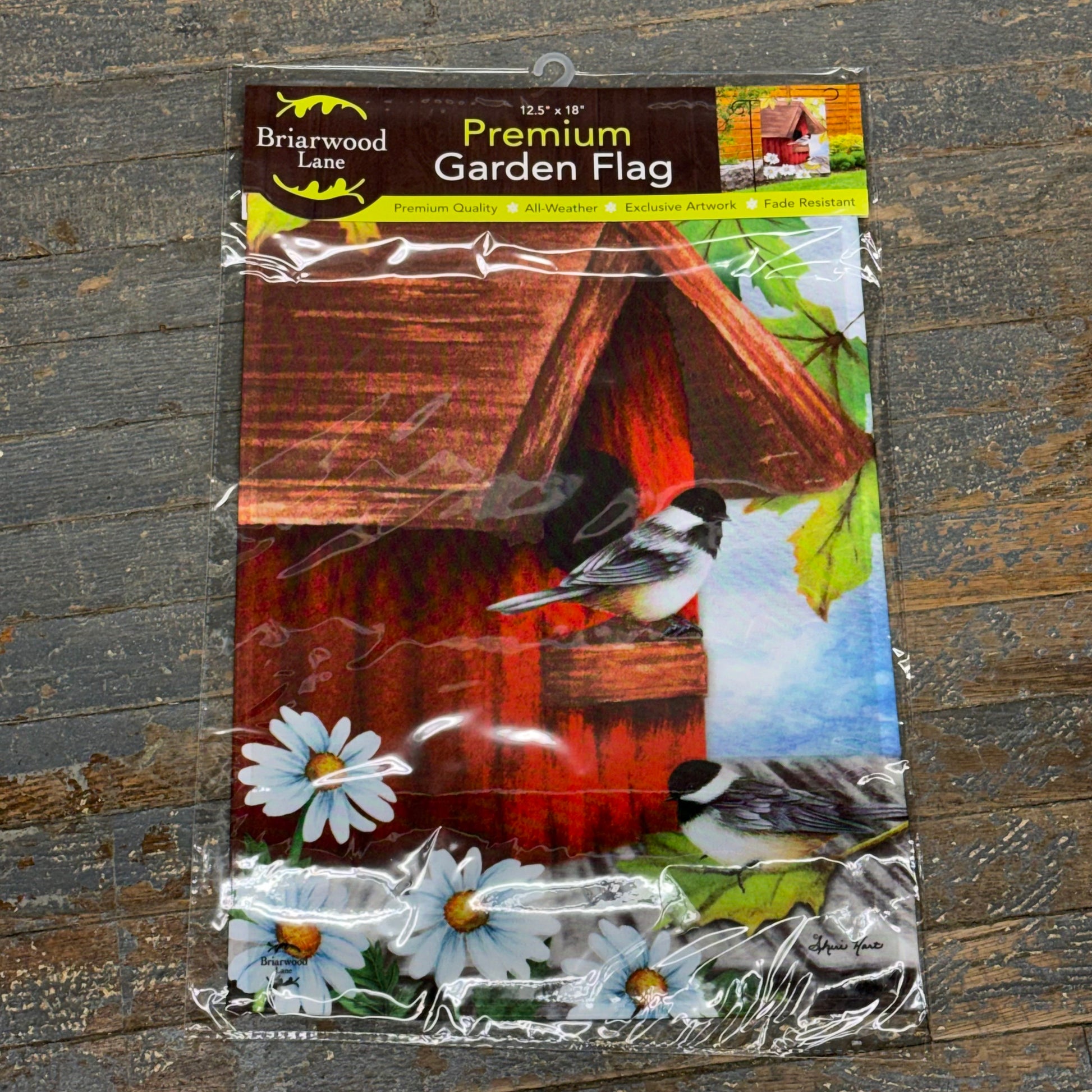 Birdhouse Friends Holiday Garden Flag