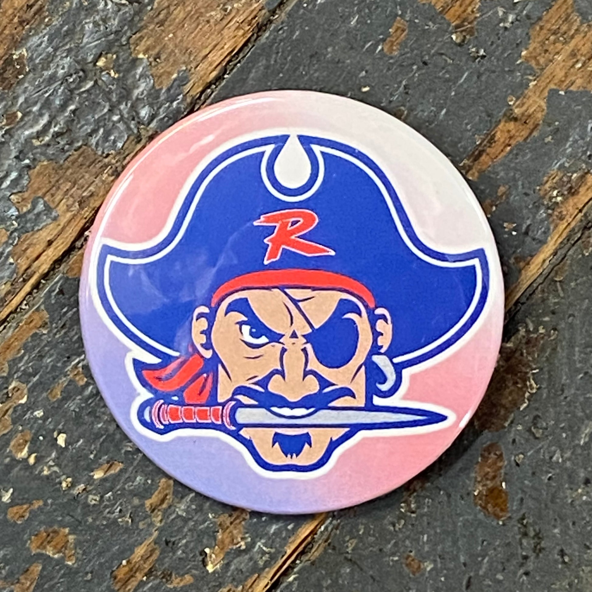 Riverside Pirates Button