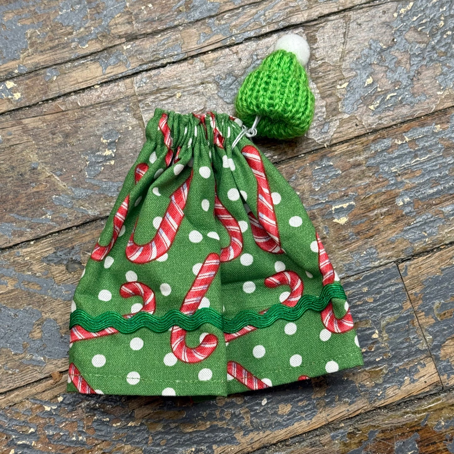 Goose Clothes 7" Complete Holiday Desk Goose Outfit Peppermint Candy Cane Shades