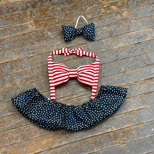 Goose Clothes Complete Holiday Goose Outfit Swimsuit Bikini Red White Blue Flag Dress Costume
