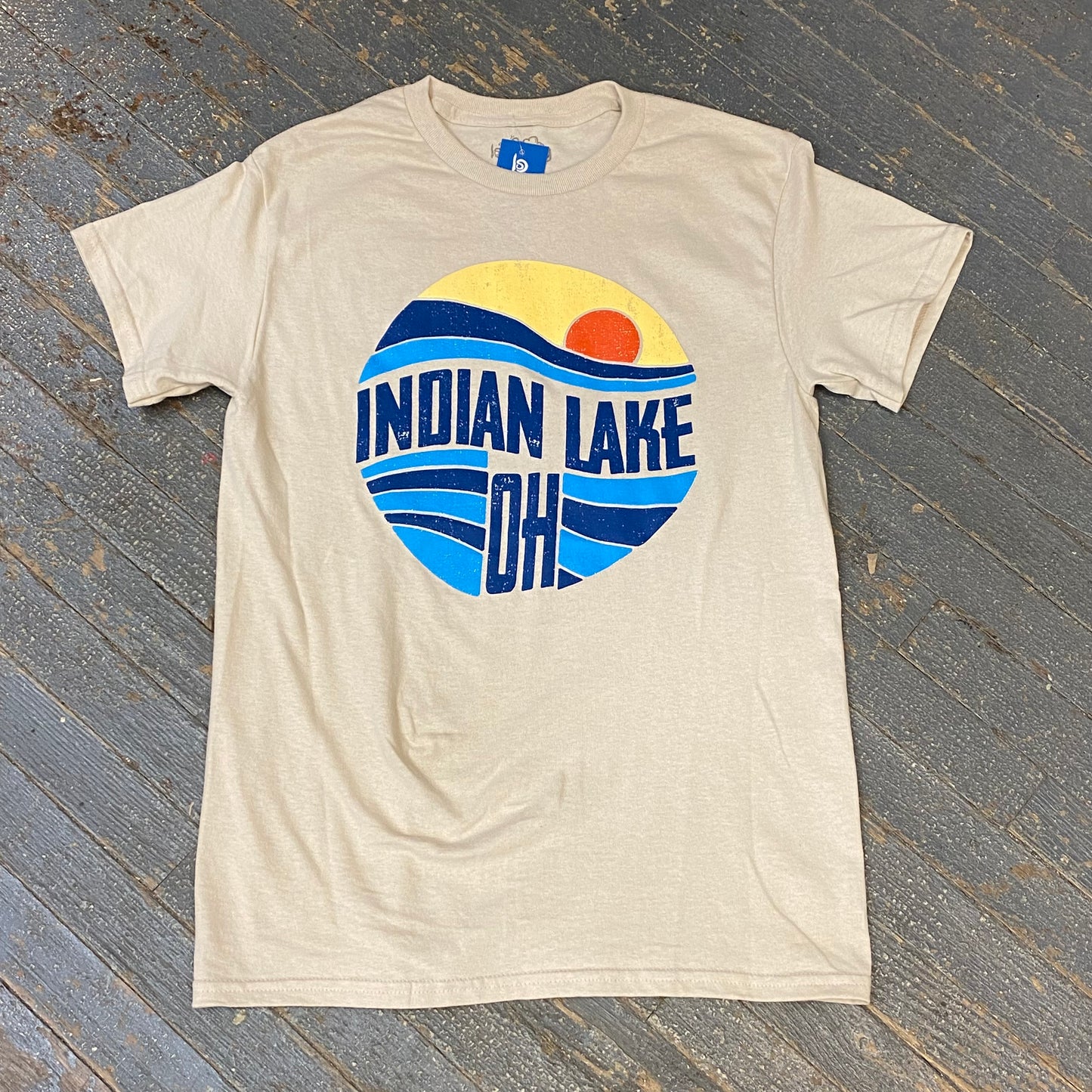 Sunrise Indian Lake OH Sand Graphic Designer Short Sleeve T-Shirt