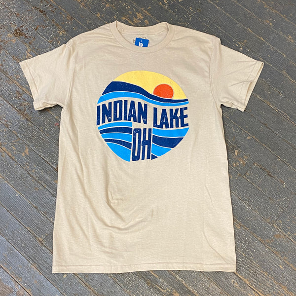 Sunrise Indian Lake OH Sand Graphic Designer Short Sleeve T-Shirt