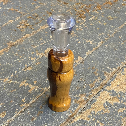 Handmade Duck Call Marble African Wood Double Echo Reed