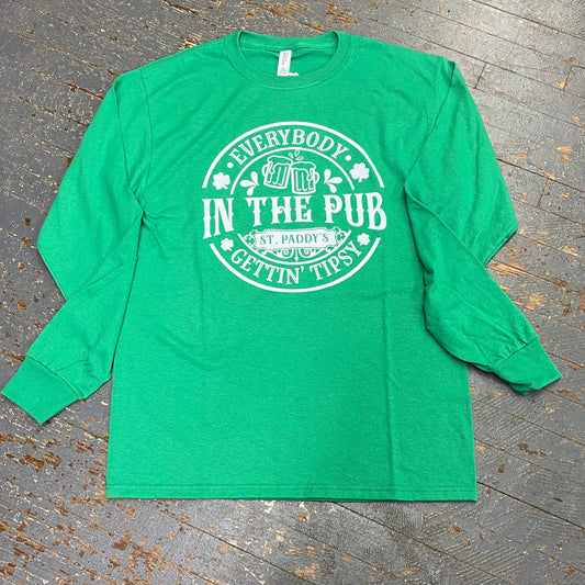 Everybody Pub Tipsy Graphic Designer Long Sleeve T-Shirt