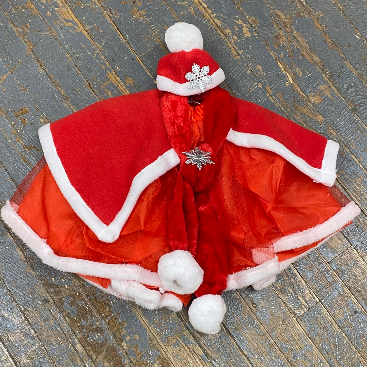 Goose Clothes Complete Holiday Goose Outfit Christmas Mrs Claus Santa Dress and Hat