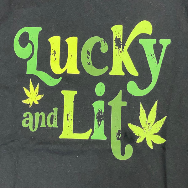 Lucky and Lit Graphic Designer Short Sleeve T-Shirt