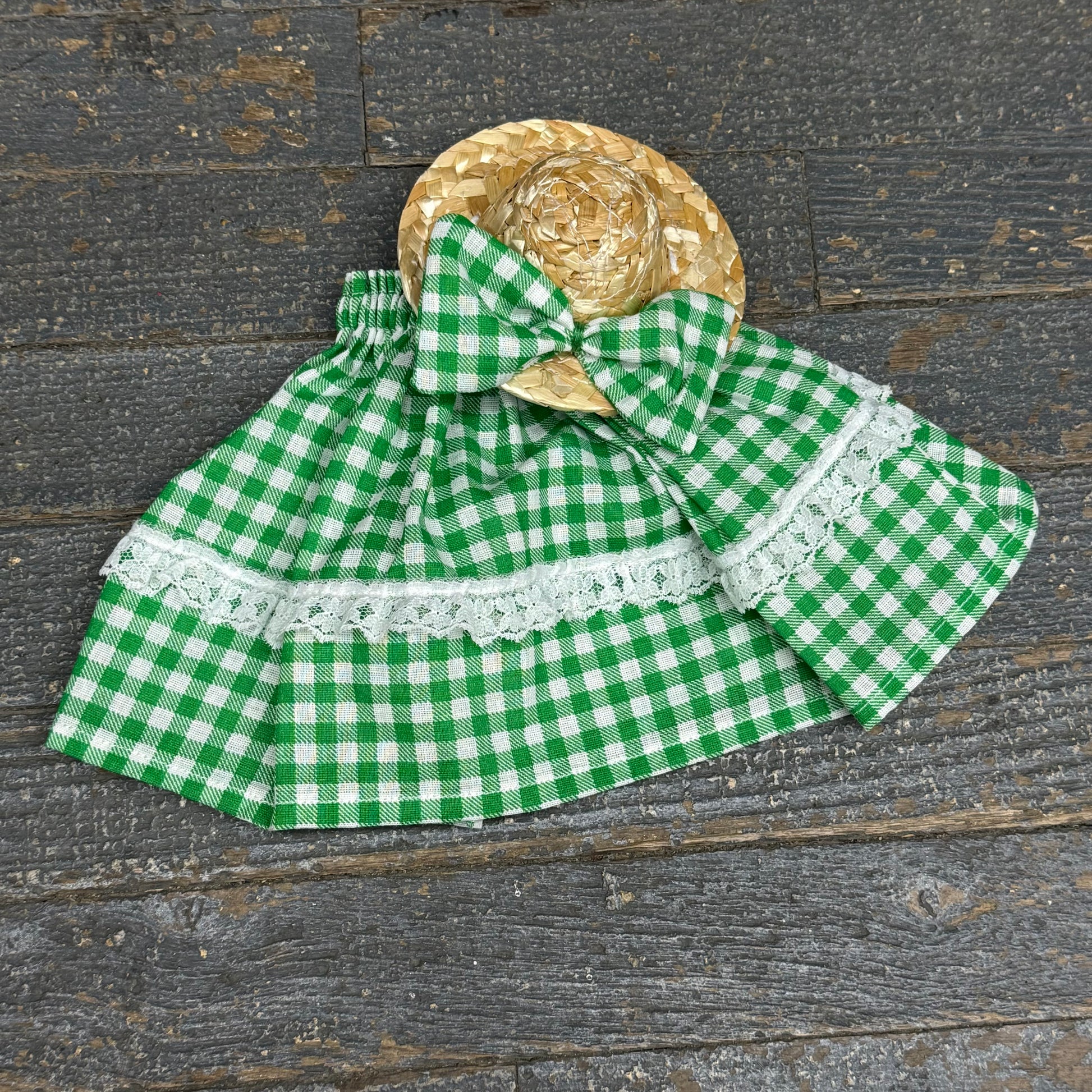 Goose Clothes 7" Complete Holiday Desk Goose Outfit Green Shades