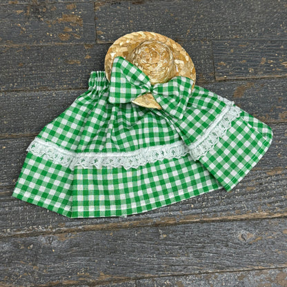 Goose Clothes 7" Complete Holiday Desk Goose Outfit Green Shades