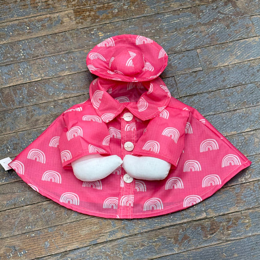 Goose Clothes Complete Holiday Goose Outfit Raincoat Dress and Hat Costume Pink