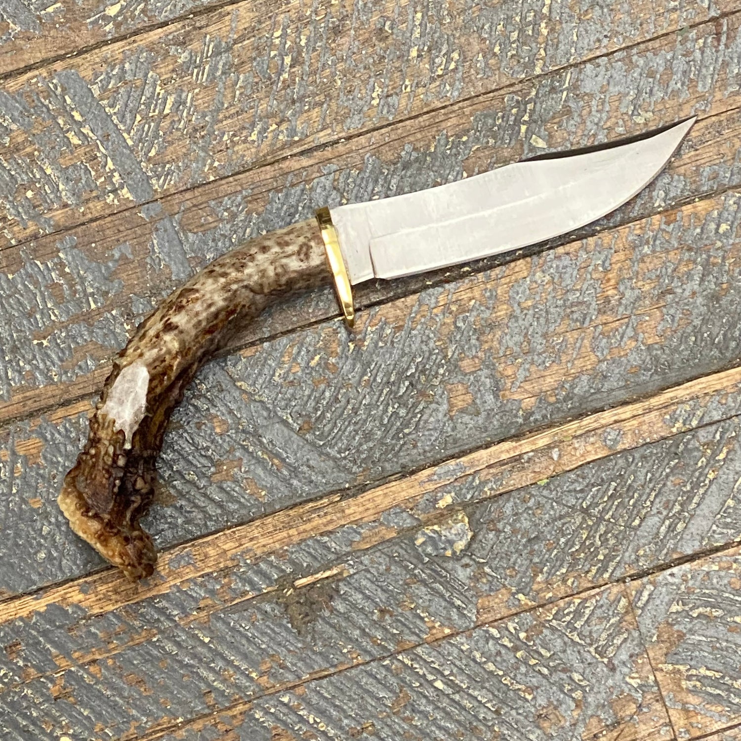 Custom Handmade Whitetail Deer Antler Handle Stag Knife Blade #23