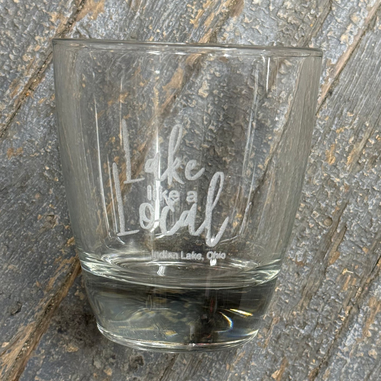 Lake Like Local Indian Lake Ohio 16oz Beverage Drink Wine Glass