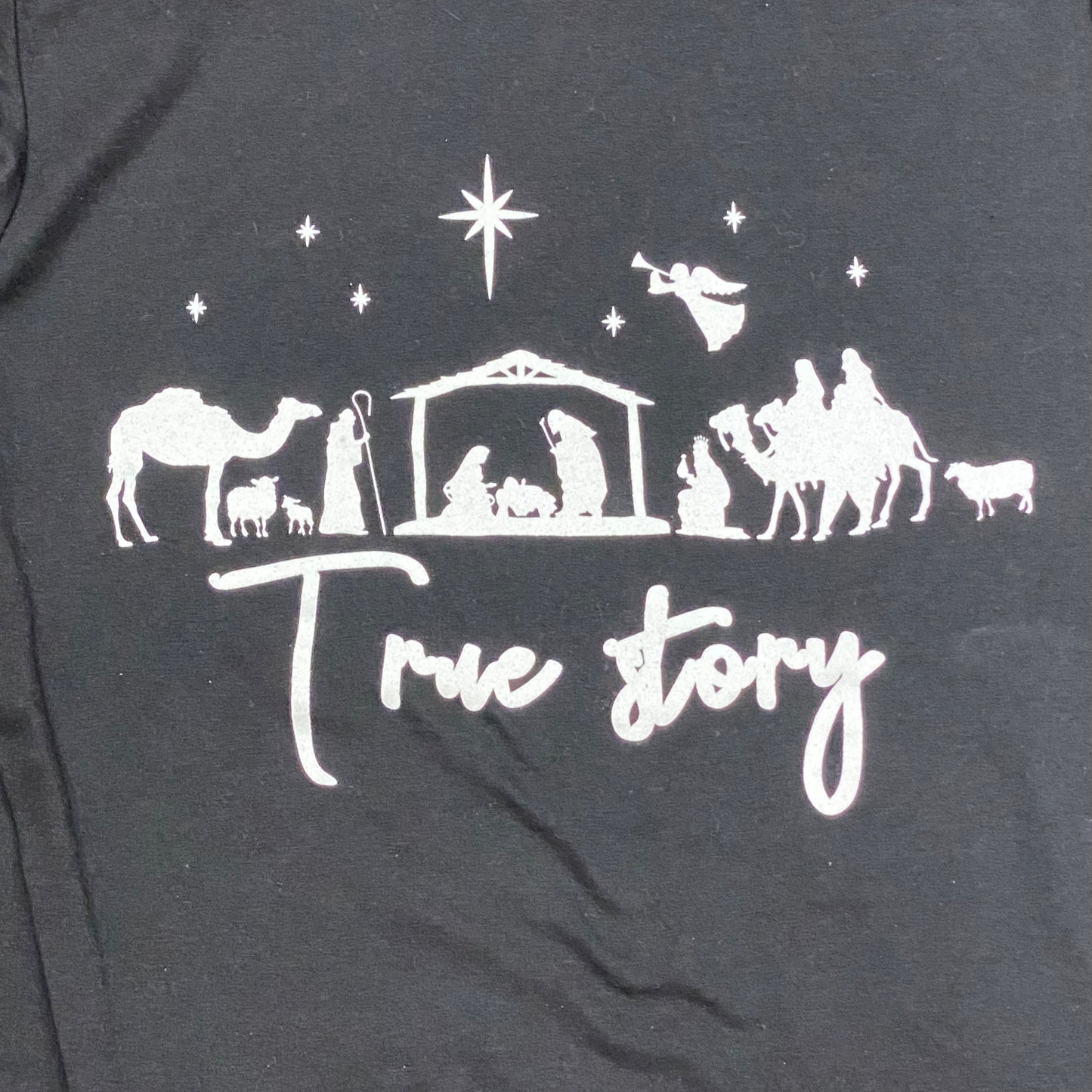 True Story Christmas Black Graphic Designer Long Sleeve T-Shirt