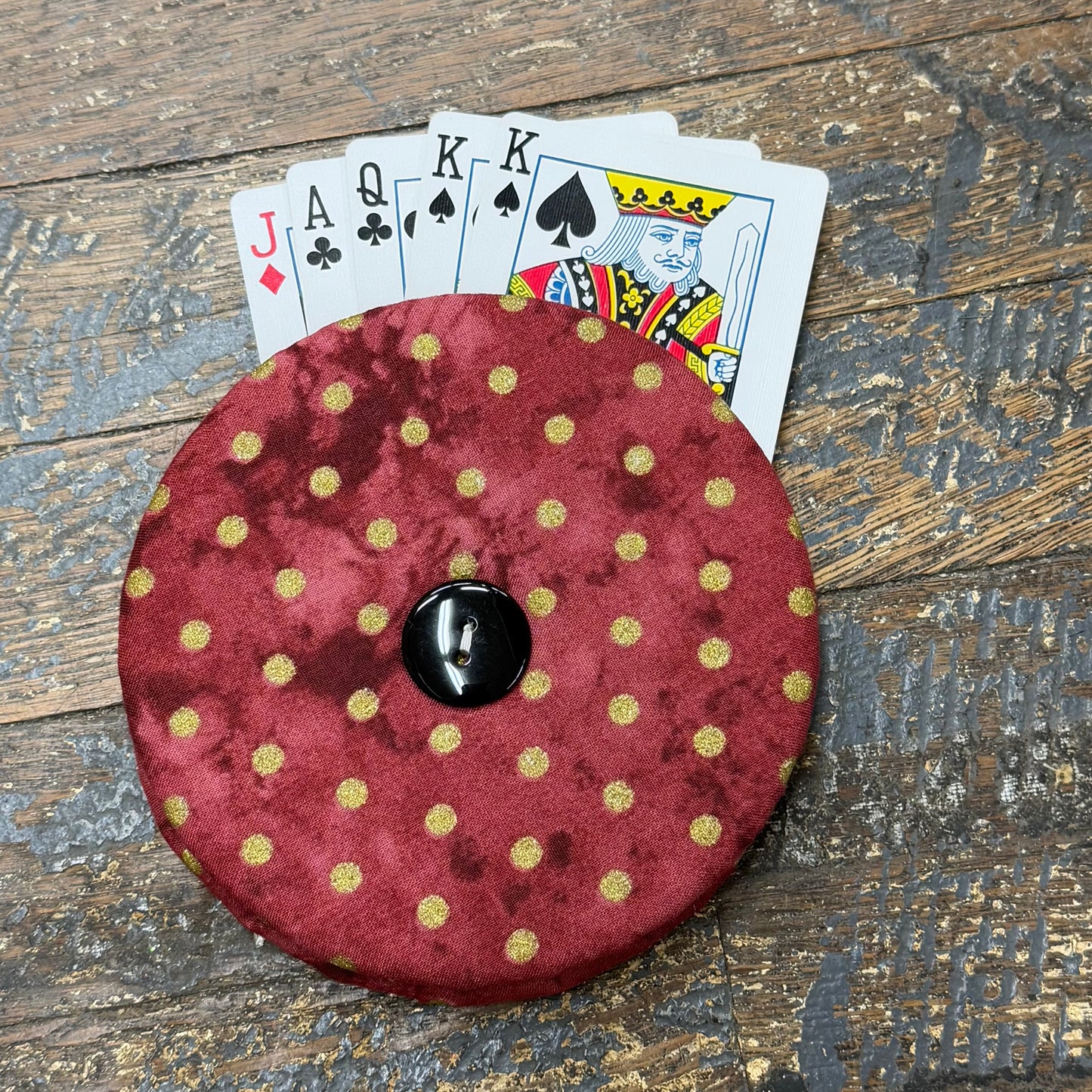 Card Game Playing Hand Card Holder Red