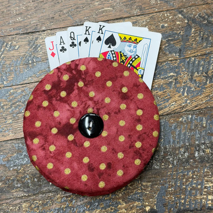 Card Game Playing Hand Card Holder Red