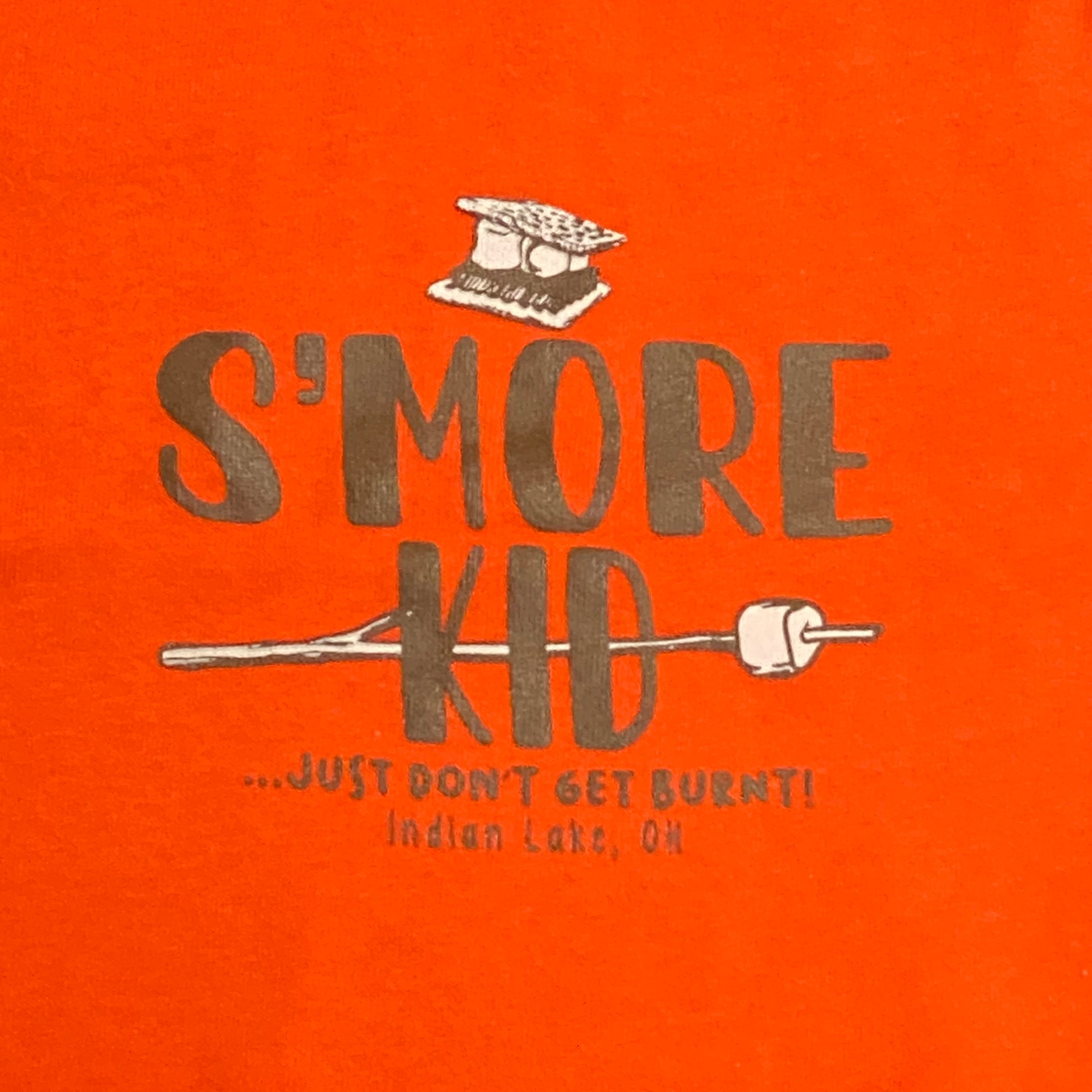 Smore Kid Indian Lake Oh Graphic Designer Short Sleeve Toddler Child T-Shirt Orange